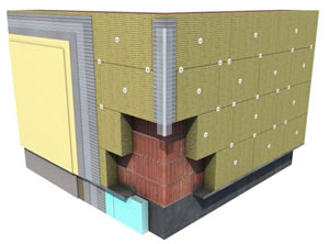 巖棉板外墻保溫系統(tǒng)